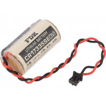 ; Battery: lithium; 3V; 2/3A,2/3R23,CR17335; connectors; Ø17x35mm; 