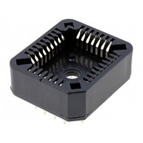 PLCC 32G; Socket: PLCC; PIN: 32; phosphor bronze; gold-plated; 1A; THT; NINIGI