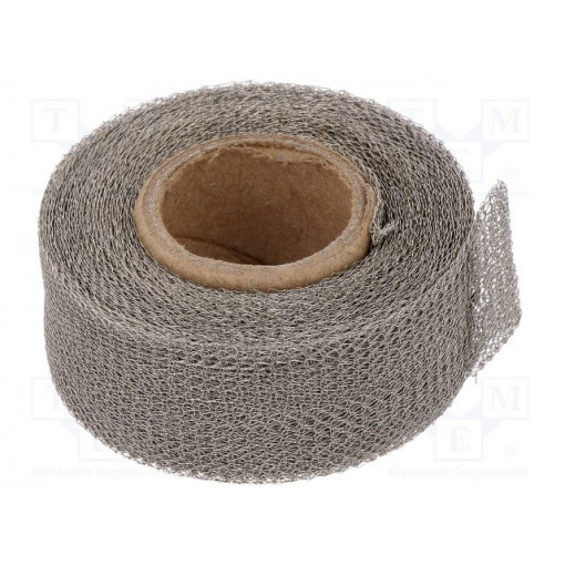 15 PLYBRAID TINNED COPPER SHIELDED TAPE; Tape: shielding; W: 25mm; L: 4.5m; Thk: 130um; Colour: grey; PLYMOUTH 15 PLYBRAID TINNED COPPER SHIELDED TAPE; Tape: shielding; W: 25mm; L: 4.5m; Thk: 130um; Colour: grey; PLYMOUTH