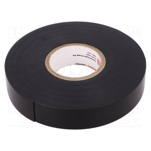 L969 PLYVOLT, 19MMX9,1M; Tape: electrical insulating; W: 19mm; L: 9.1m; Thk: 0.8mm; black; PLYMOUTH L969 PLYVOLT, 19MMX9,1M; Tape: electrical insulating; W: 19mm; L: 9.1m; Thk: 0.8mm; black; PLYMOUTH