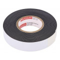 W963 PLYSAFE, 19MMX9,1M; Tape: electrical insulating; W: 19mm; L: 9.1m; Thk: 0.8mm; black; PLYMOUTH