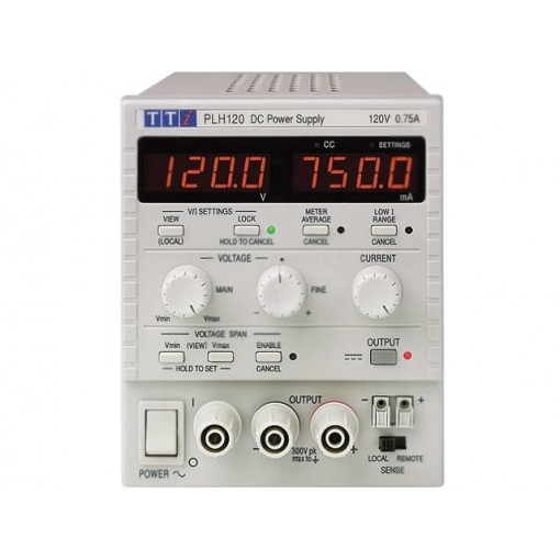 ; Power supply: laboratory; Channels: 1; 0÷120VDC; 0÷0.75A; AIM-TTI ; Power supply: laboratory; Channels: 1; 0÷120VDC; 0÷0.75A; AIM-TTI