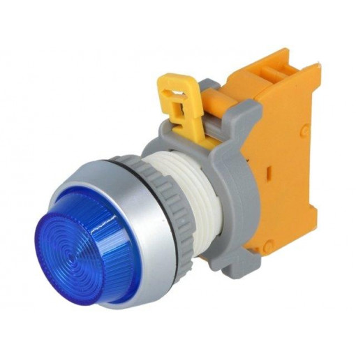 PLN22A BL W/0 LAMP; Control lamp; 22mm; PLN22; -20÷60°C; Illumin: BA9S,filament lamp; AUSPICIOUS