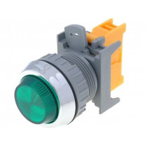 PLN30A G W/O LAMP; Control lamp; 30mm; PLN30; -20÷60°C; Illumin: BA9S,filament lamp; AUSPICIOUS