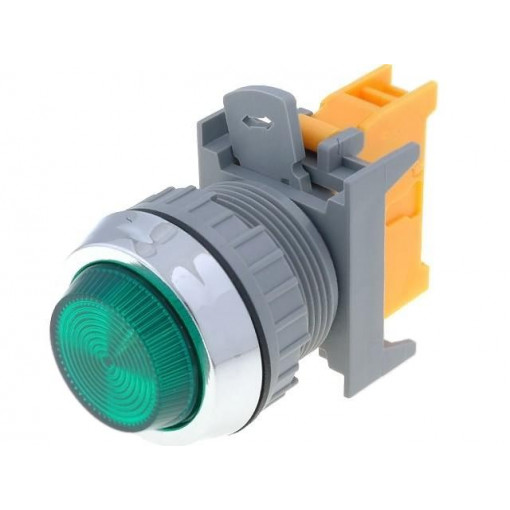 PLN30A G W/O LAMP; Control lamp; 30mm; PLN30; -20÷60°C; Illumin: BA9S,filament lamp; AUSPICIOUS