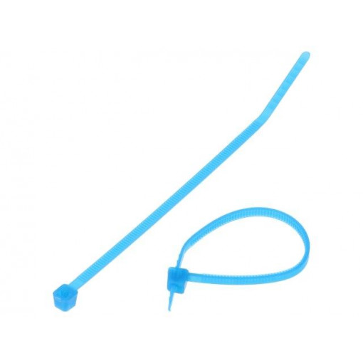 PLT1M-C76; Cable tie; L: 102mm; W: 2.5mm; TEFZEL; 80N; light-blue; Ømax: 22mm; PANDUIT
