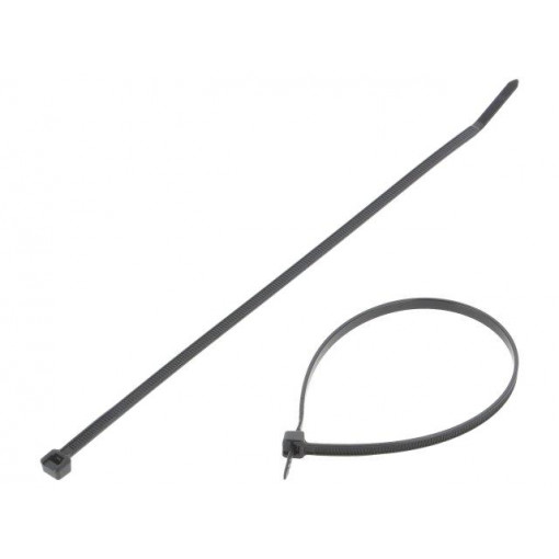 PLT2I-C0; Cable tie; L: 203mm; W: 3.6mm; polyamide; 178N; black; Ømax: 51mm; PANDUIT