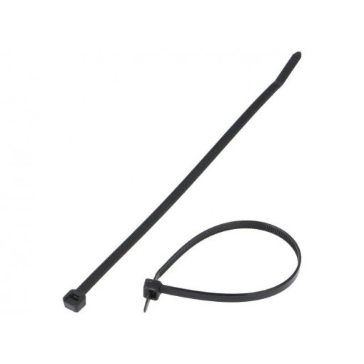 PLT2S-C0; Cable tie; L: 188mm; W: 4.8mm; polyamide; 222N; black; Ømax: 48mm; PANDUIT