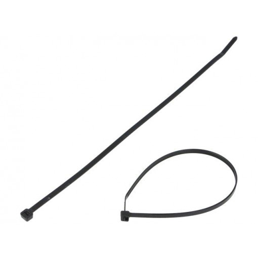 PLT3S-C0; Cable tie; L: 292mm; W: 4.8mm; polyamide; 222N; black; Ømax: 76mm; PANDUIT