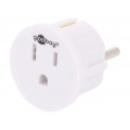 45351; Adapter; Out: JAPAN,USA; Plug: with earthing; Colour: white; Goobay