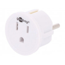 45351; Adapter; Out: JAPAN,USA; Plug: with earthing; Colour: white; Goobay 45351; Adapter; Out: JAPAN,USA; Plug: with earthing; Colour: white; Goobay