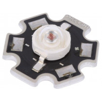 PM2E-1LRS; Power LED; STAR; red; 130°; 350mA; 613.5-631nm; Pmax: 1W; 1.75÷3V; ProLight Opto