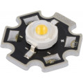 PM2E-1LVS-R7; Power LED; STAR; white warm; 130°; 350mA; Pmax: 1W; 110÷120lm; ProLight Opto PM2E-1LVS-R7; Power LED; STAR; white warm; 130°; 350mA; Pmax: 1W; 110÷120lm; ProLight Opto