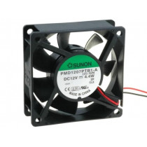 PMD1207PTB1-A.(2).GN; Fan: DC; axial; 12VDC; 70x70x25mm; 83.25m3/h; 45dBA; ball bearing; SUNON