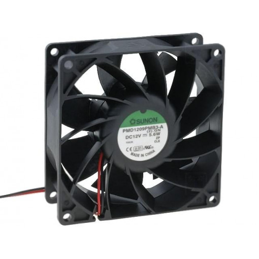 PMD1209PMB3-A(2).GN; Fan: DC; axial; 12VDC; 92x92x38mm; 155.79m3/h; 50.3dBA; Len: 300mm; SUNON