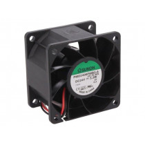 PMD2406PMB3-A(2).R.GN; Fan: DC; axial; 24VDC; 60x60x38mm; 70.5m3/h; 47dBA; ball bearing; SUNON