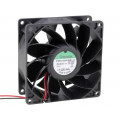 PMD2409PMB1-A(2).GN; Fan: DC; axial; 24VDC; 92x92x38mm; 204.21m3/h; 57.6dBA; Len: 300mm; SUNON