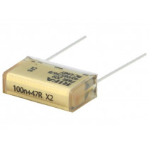 PMR209MC6100M047R30; Filter: RC; 47Ω; THT; 7.6x14x24mm; ±20%; Pitch: 20.3mm; 100nF; 250VAC; KEMET