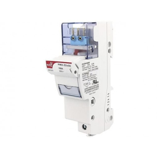 485320; Fuse holder; cylindrical fuses; 22x58mm; Mounting: DIN; 125A; IP20; DF ELECTRIC