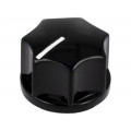 PN-40B; Knob; with pointer; bakelite; Øshaft: 6.35mm; Ø19x12.7mm; black; SCI PN-40B; Knob; with pointer; bakelite; Øshaft: 6.35mm; Ø19x12.7mm; black; SCI