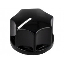 PN-40B; Knob; with pointer; bakelite; Øshaft: 6.35mm; Ø19x12.7mm; black; SCI PN-40B; Knob; with pointer; bakelite; Øshaft: 6.35mm; Ø19x12.7mm; black; SCI