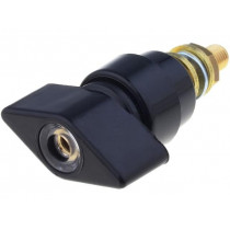 POL631/SW; Laboratory clamp; black; 1kVDC; 63A; Contacts: brass; 58mm; SCHÜTZINGER