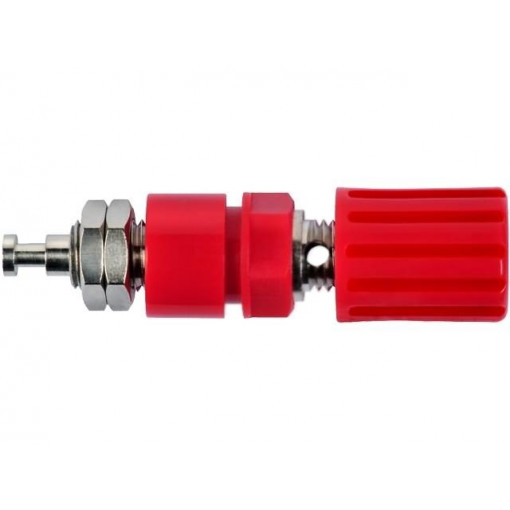 POL 6718/SW; Socket; 4mm banana; 36A; 33VAC; 70VDC; red; soldered; -20÷80°C; SCHÜTZINGER