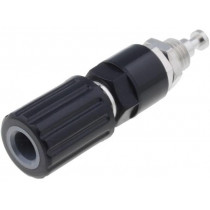 POL6718/SW; Socket; 4mm banana; 36A; 33VAC; 70VDC; black; soldered; -20÷80°C; SCHÜTZINGER
