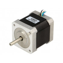 STEPPER MOTOR: BIPOLAR 42×48MM 4V; Motor: stepper; 4VDC; Shaft: D spring; max.313mNm; 1.2A; POLOLU