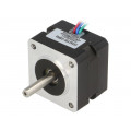 STEPPER MOTOR: BIPOLAR 35×26MM 7.4V; Motor: stepper; 7.4VDC; Shaft: D spring; max.63.5mNm; 280mA; POLOLU
