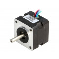 STEPPER MOTOR: BIPOLAR 35×28MM 10V; Motor: stepper; 10VDC; Shaft: D spring; max.98.8mNm; 500mA; POLOLU