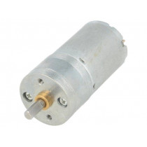 4.4:1 METAL GEARMOTOR 25DX48L MM HP 6V; Motor: DC; with gearbox; HP; 6VDC; 6.5A; Shaft: D spring; 2150rpm; POLOLU