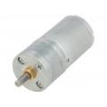 20.4:1 METAL GEARMOTOR 25DX50L MM HP 6V; Motor: DC; with gearbox; HP; 6VDC; 6.5A; Shaft: D spring; 460rpm; POLOLU