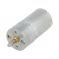 9.7:1 METAL GEARMOTOR 25DX48L MM LP 6V; Motor: DC; with gearbox; LP; 6VDC; 2.4A; Shaft: D spring; 590rpm; POLOLU 9.7:1 METAL GEARMOTOR 25DX48L MM LP 6V; Motor: DC; with gearbox; LP; 6VDC; 2.4A; Shaft: D spring; 590rpm; POLOLU
