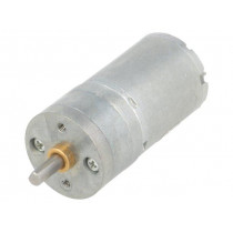 9.7:1 METAL GEARMOTOR 25DX48L MM LP 6V; Motor: DC; with gearbox; LP; 6VDC; 2.4A; Shaft: D spring; 590rpm; POLOLU