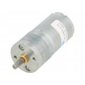20.4:1 METAL GEARMOTOR 25DX50L MM LP 6V; Motor: DC; with gearbox; LP; 6VDC; 2.4A; Shaft: D spring; 290rpm; POLOLU