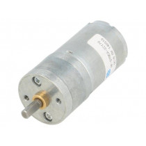 20.4:1 METAL GEARMOTOR 25DX50L MM LP 6V; Motor: DC; with gearbox; LP; 6VDC; 2.4A; Shaft: D spring; 290rpm; POLOLU