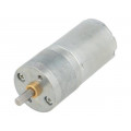 47:1 METAL GEARMOTOR 25DX52L MM LP 6V; Motor: DC; with gearbox; LP; 6VDC; 2.4A; Shaft: D spring; 120rpm; POLOLU 47:1 METAL GEARMOTOR 25DX52L MM LP 6V; Motor: DC; with gearbox; LP; 6VDC; 2.4A; Shaft: D spring; 120rpm; POLOLU