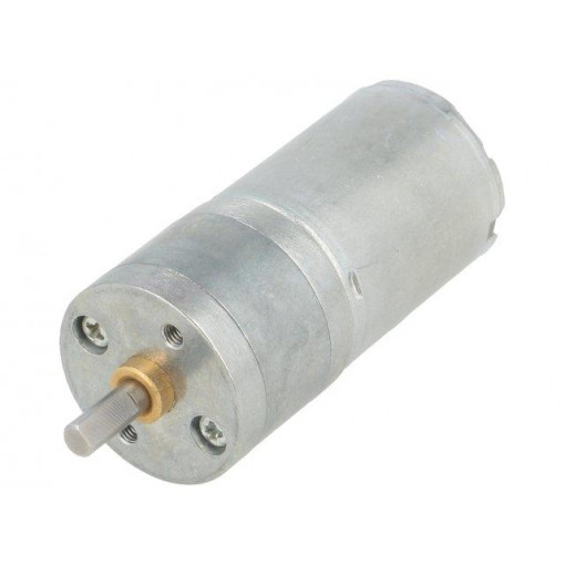 47:1 METAL GEARMOTOR 25DX52L MM LP 6V; Motor: DC; with gearbox; LP; 6VDC; 2.4A; Shaft: D spring; 120rpm; POLOLU