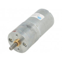 99:1 METAL GEARMOTOR 25DX54L MM LP 6V; Motor: DC; with gearbox; LP; 6VDC; 2.4A; Shaft: D spring; 58rpm; POLOLU