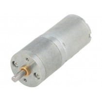 378:1 METAL GEARMOTOR 25DX58L MM LP 6V; Motor: DC; with gearbox; LP; 6VDC; 2.4A; Shaft: D spring; 15rpm; POLOLU
