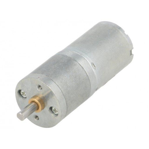 378:1 METAL GEARMOTOR 25DX58L MM LP 6V; Motor: DC; with gearbox; LP; 6VDC; 2.4A; Shaft: D spring; 15rpm; POLOLU