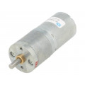 499:1 METAL GEARMOTOR 25DX58L MM LP 6V; Motor: DC; with gearbox; LP; 6VDC; 2.4A; Shaft: D spring; 11rpm; POLOLU 499:1 METAL GEARMOTOR 25DX58L MM LP 6V; Motor: DC; with gearbox; LP; 6VDC; 2.4A; Shaft: D spring; 11rpm; POLOLU