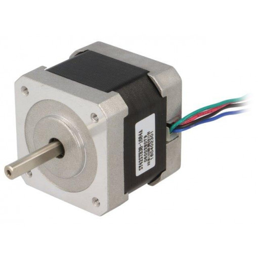STEPPER MOTOR BIPOLAR 42X38MM 2.8V 1.7A; Motor: stepper; 2.8VDC; Shaft: D spring; max.632.8mNm; 1.68A; POLOLU