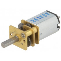 210:1 MICRO METAL GEARMOTOR MP DUAL; Motor: DC; with gearbox; Medium Power; 6VDC; 670mA; Shaft: D spring; POLOLU