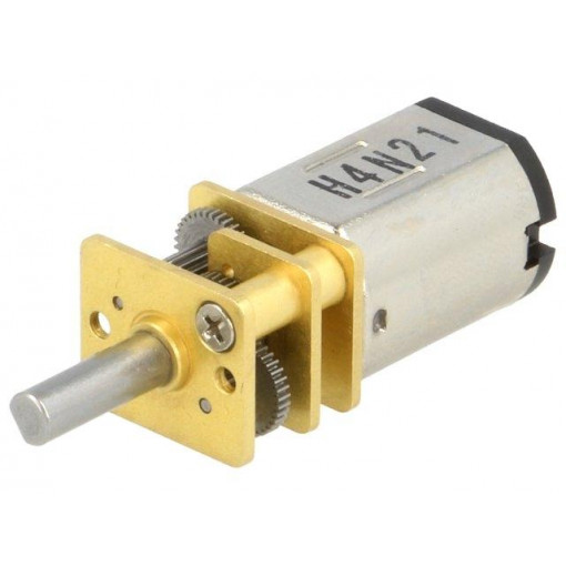 75:1 HPCB 12V; Motor: DC; with gearbox; HPCB 12V; 12VDC; 750mA; Shaft: D spring; POLOLU