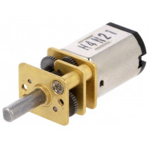 298:1 HPCB 12V; Motor: DC; with gearbox; HPCB 12V; 12VDC; 750mA; Shaft: D spring; POLOLU