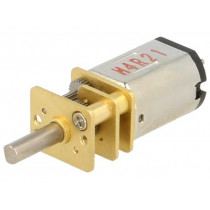 5:1 HPCB 12V DUAL-SHAFT; Motor: DC; with gearbox; HPCB 12V; 12VDC; 750mA; Shaft: D spring; POLOLU