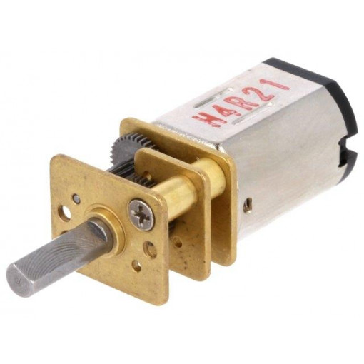 10:1 HPCB 12V DUAL-SHAFT; Motor: DC; with gearbox; HPCB 12V; 12VDC; 750mA; Shaft: D spring; POLOLU