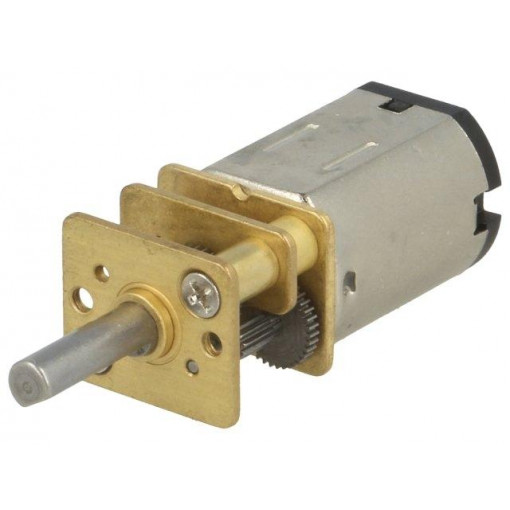 10:1 HPCB 6V; Motor: DC; with gearbox; HPCB 6V; 6VDC; 1.5A; Shaft: D spring; POLOLU